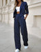 Elegant striped women's suit - chic and comfortable