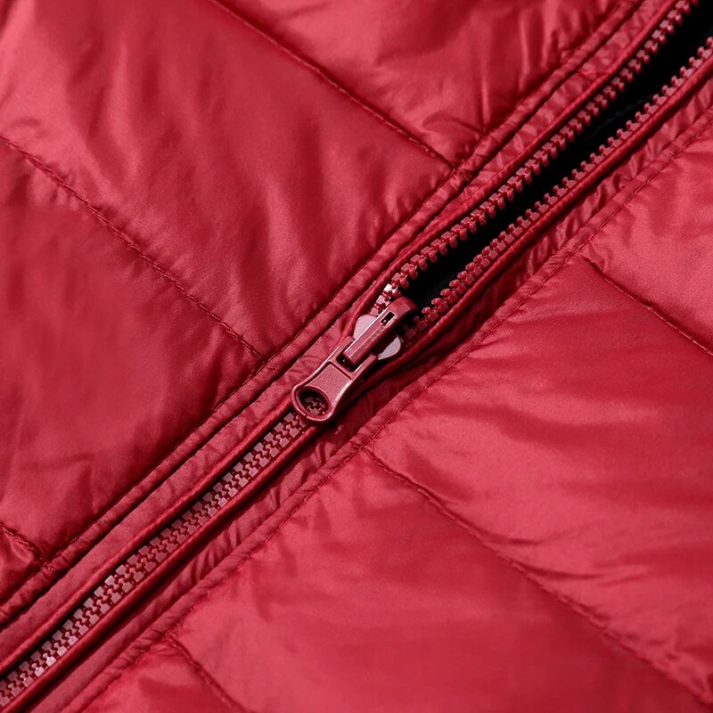 Women's down jacket with hood