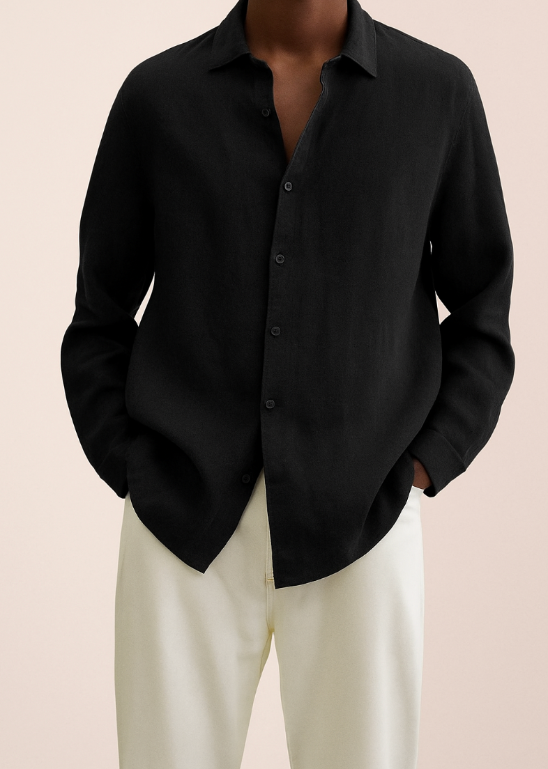 Linen men's dress shirt - Albert