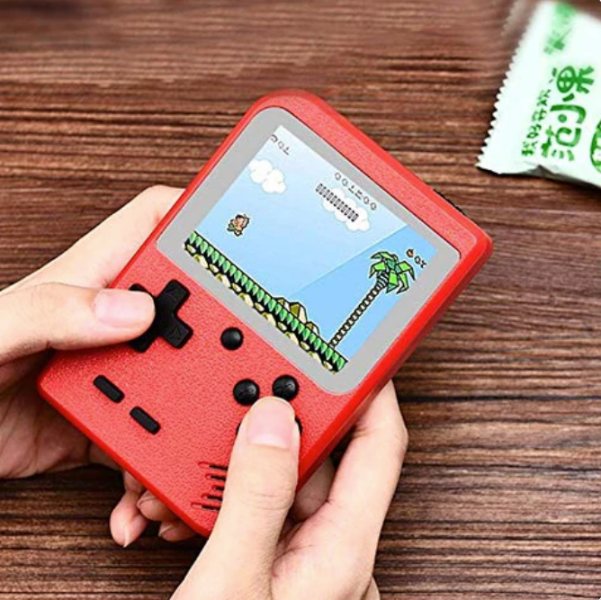 Přenosná retro herní konzole s 400 hrami