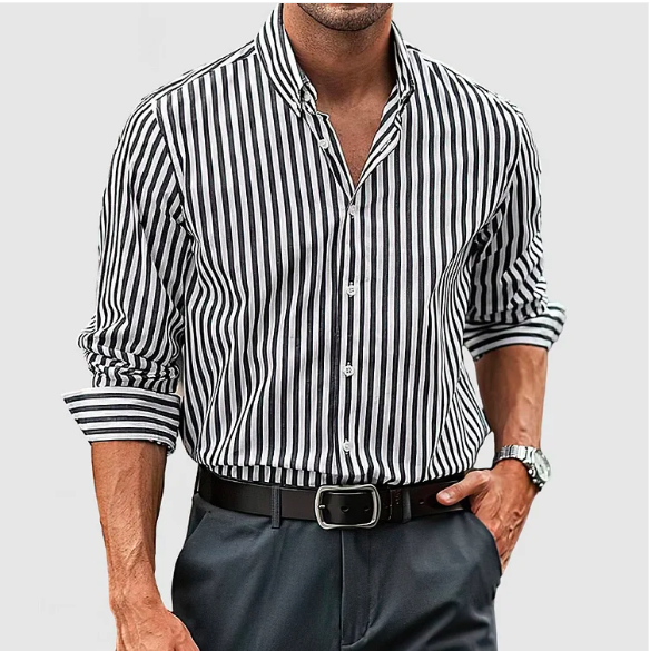 Striped cotton shirt - Timothy