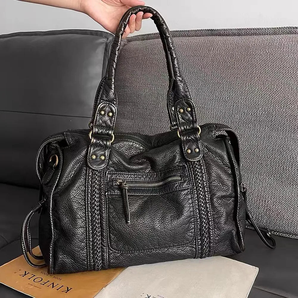 Black Course Handbag - RACHEL
