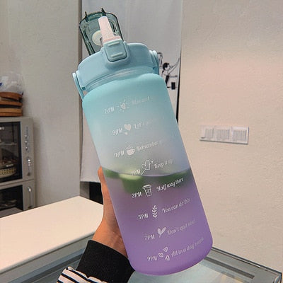Motivational water bottle | 2L Environmentally friendly
