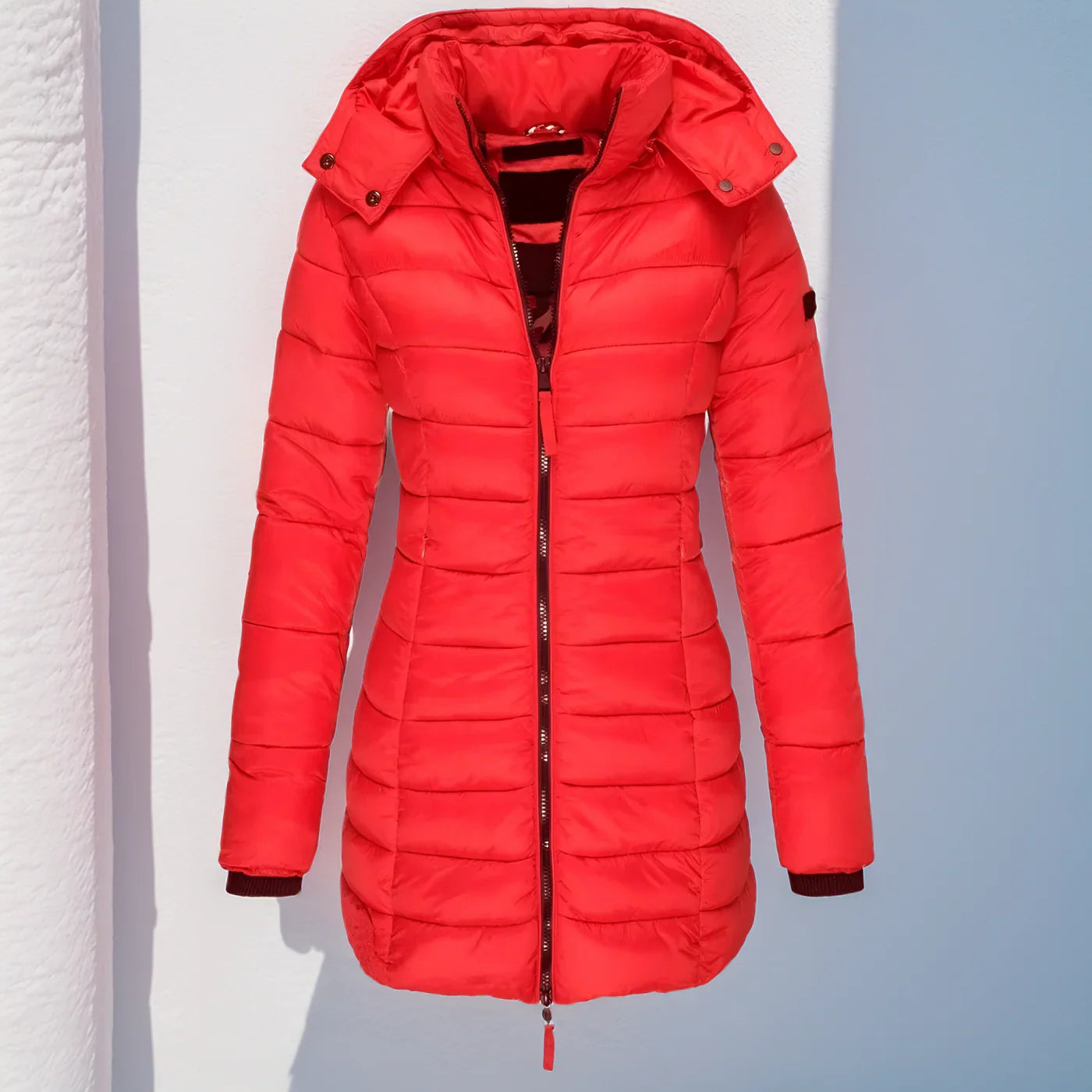 Eva long quilted jacket - Warm, lightweight and water-repellent