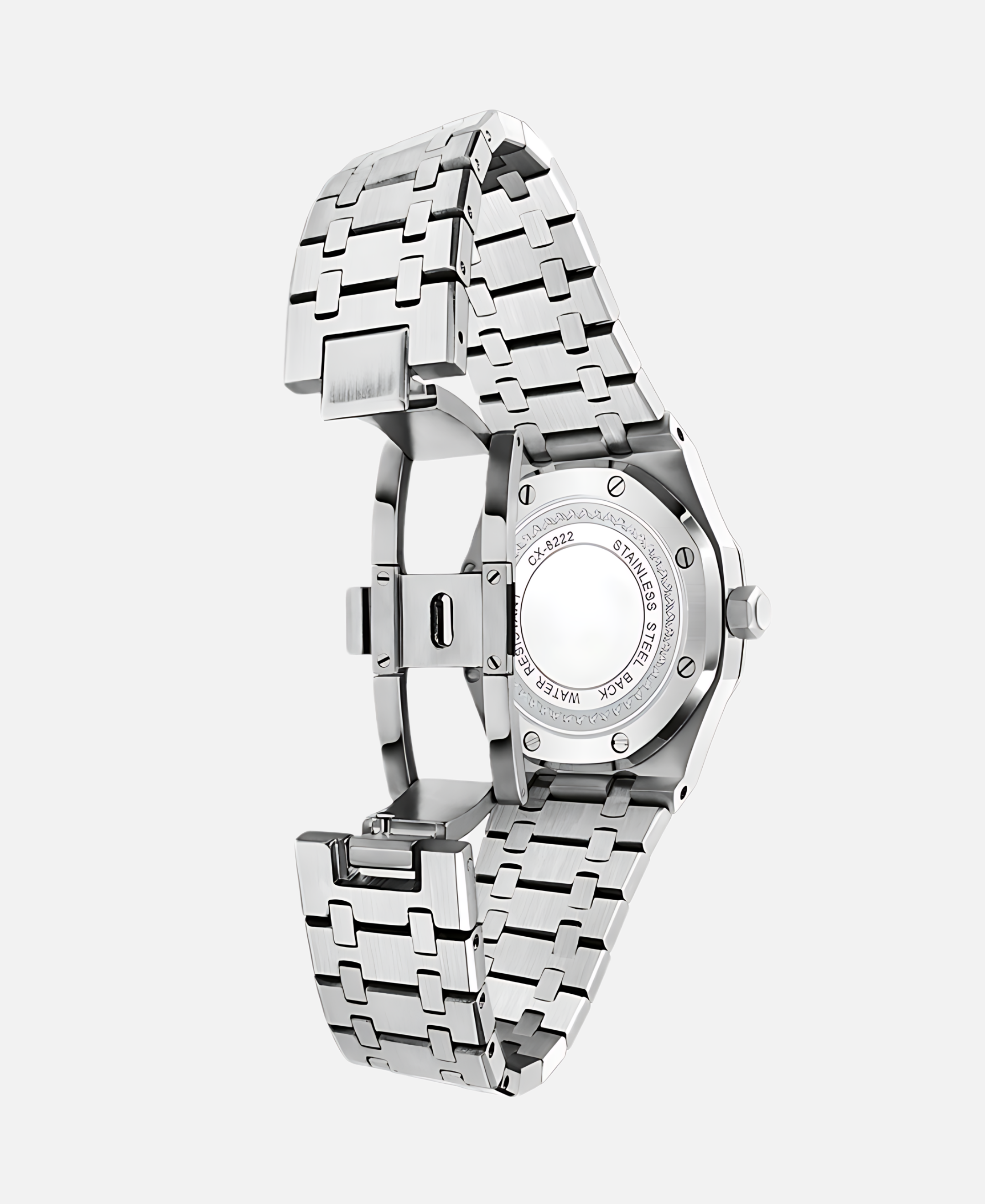 Elegant 41mm men's wristwatch with stainless steel case