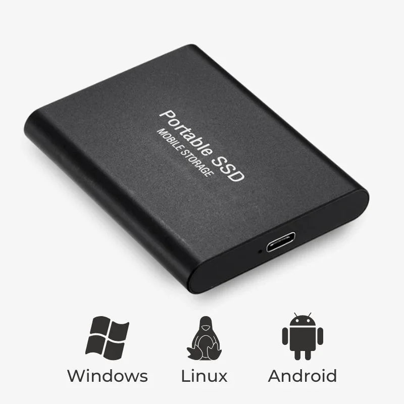 DataSafe - External SSD Storage Aluminum - Super fast hard disk drive - 32TB/16TB/8TB/4TB/2TB