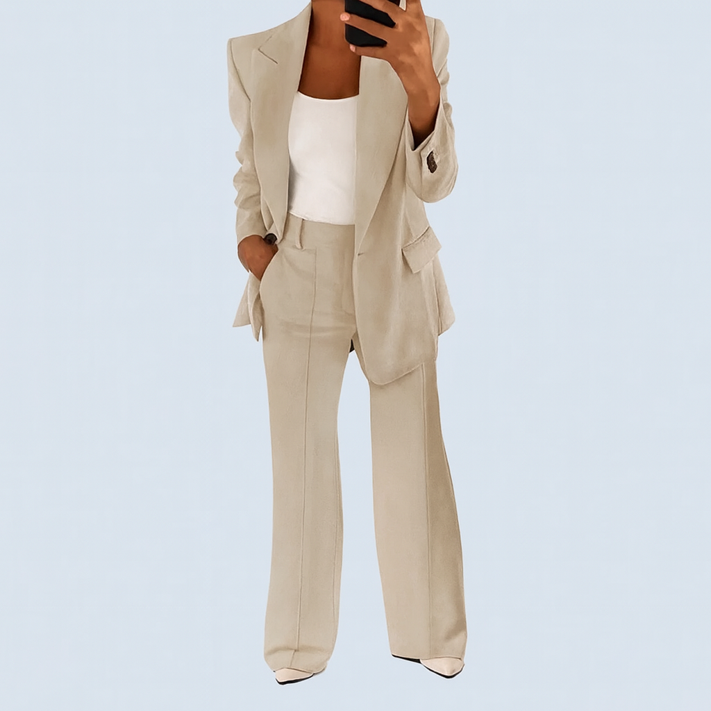  Chic Blazer Set beige