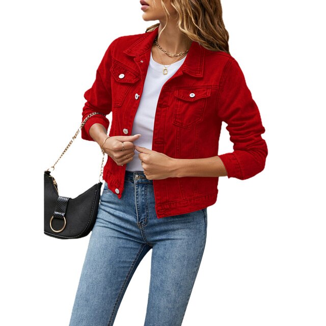 Stylish cotton denim jacket - women