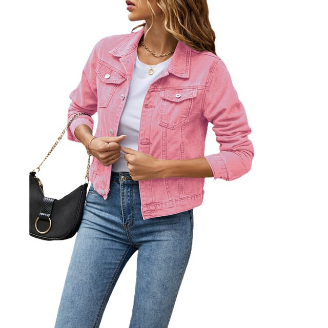 Stylish cotton denim jacket - women