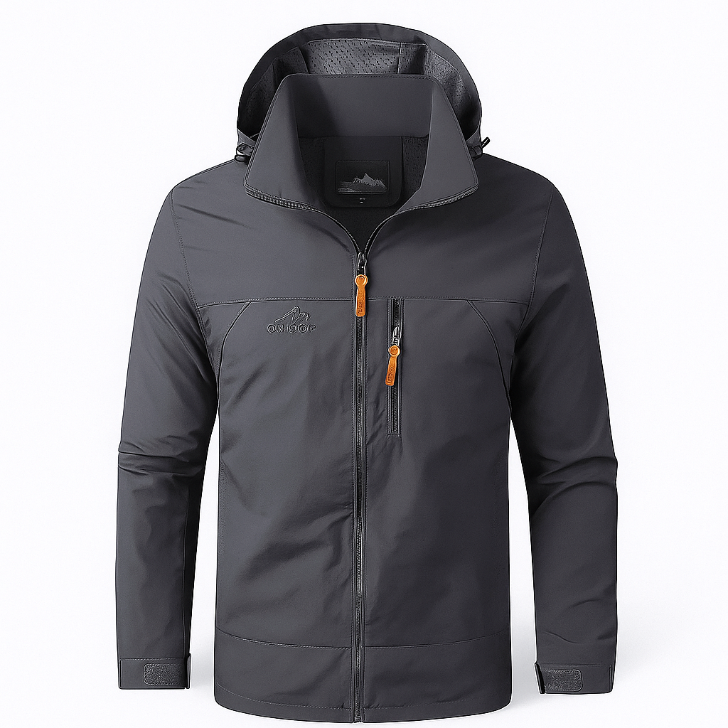 Jacket with hood gray