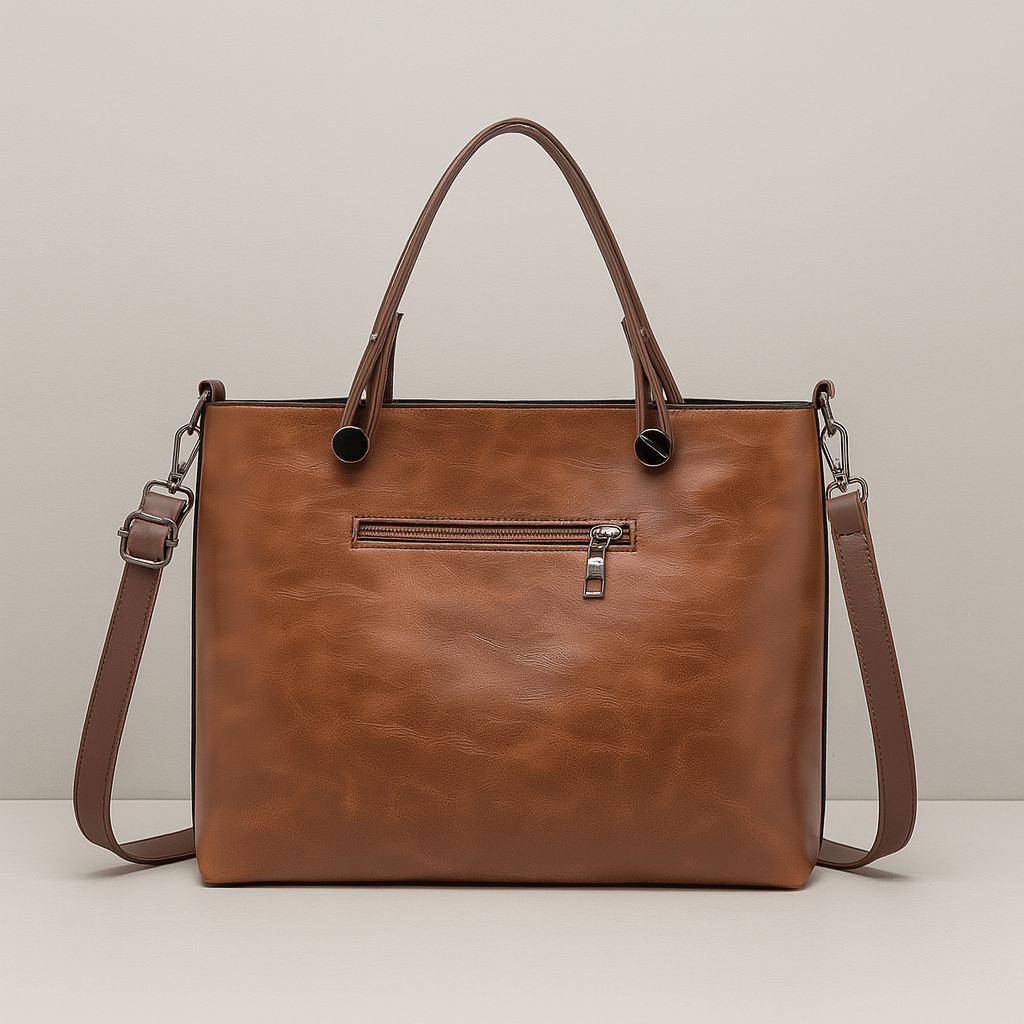 Women - Shoulder bag made of PU leather in vintage style - Stylish and durable
