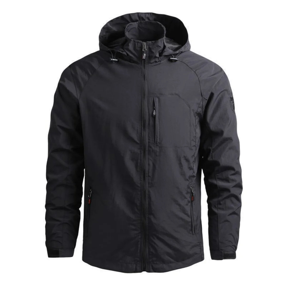 Lightweight windbreaker cargo jacket for men