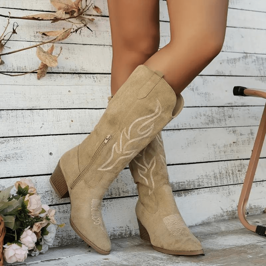 Women's Cowboy Boots - Elegant Retro Western Style