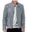 Brodie PU-PU leather jacket with stand-up collar