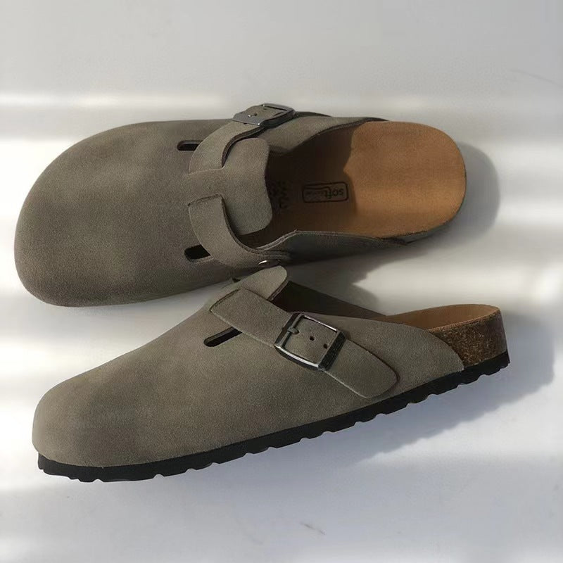 Boston sandal in premium unisex leather