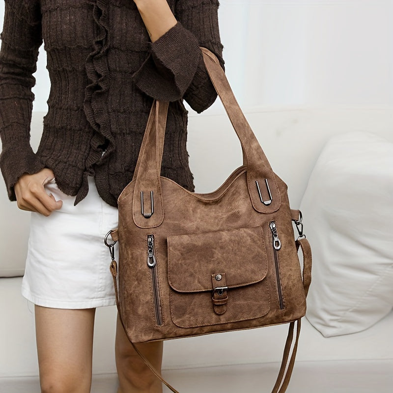Vintage chic shoulder bag - practical and elegant