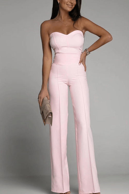 Charlie | Elegant Strapless Jumpsuit | Ladies Set