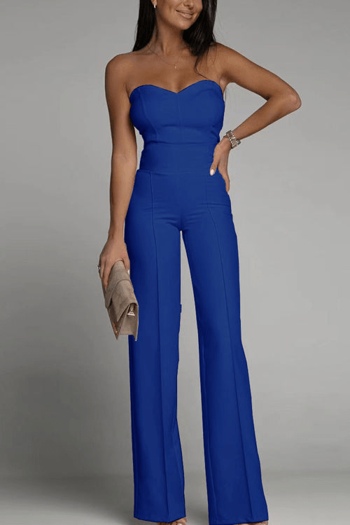 Charlie | Elegant Strapless Jumpsuit | Ladies Set
