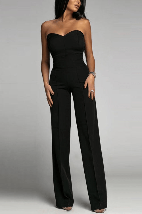 Charlie | Elegant Strapless Jumpsuit | Ladies Set