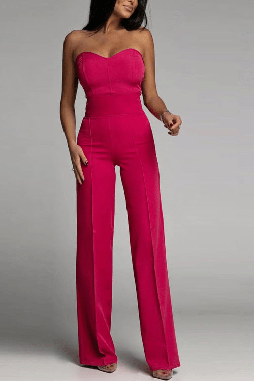 Charlie | Elegant Strapless Jumpsuit | Ladies Set