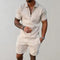 Oliver men's summer set - Breathable cotton and linen, lightweight and comfortable with elegant style