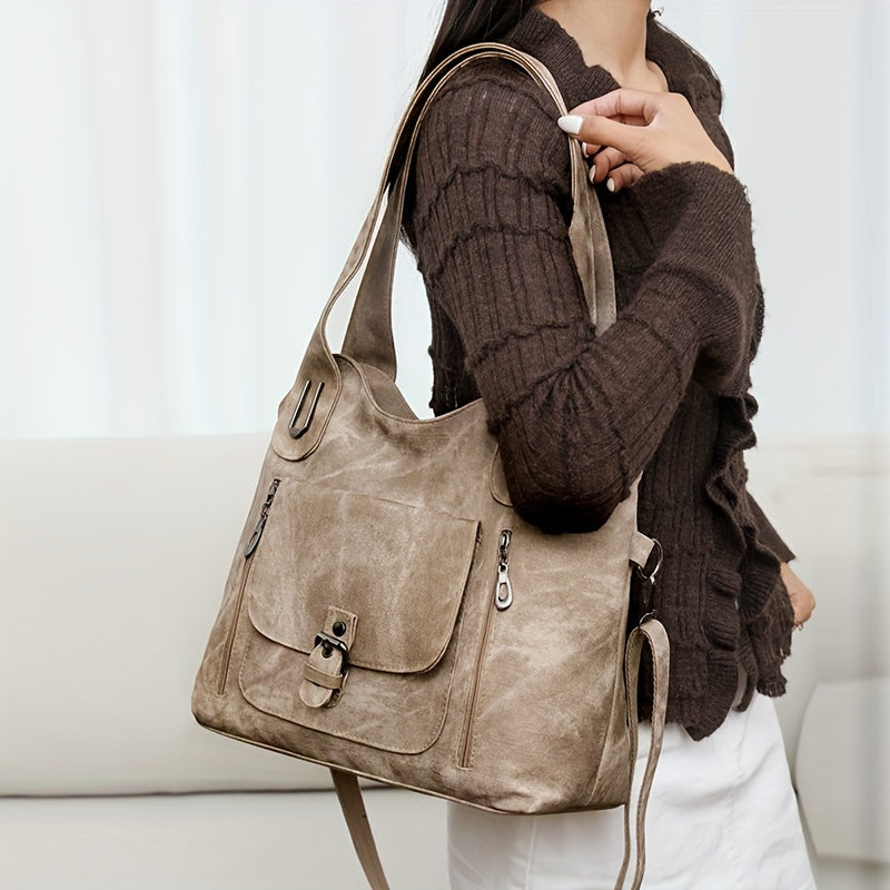 Vintage chic shoulder bag - practical and elegant