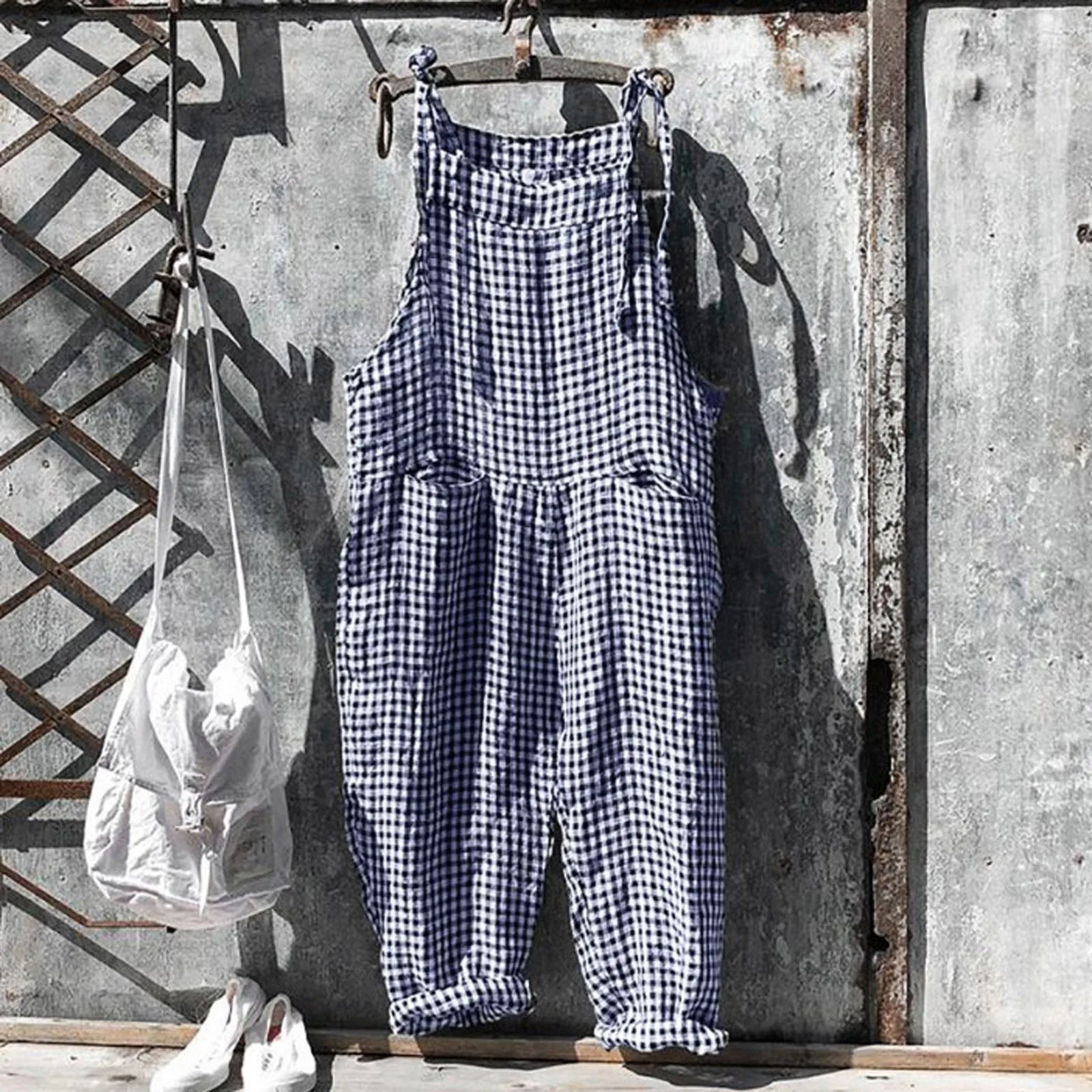 Women's Wide Striped Vintage Jumpsuit | Ideal for Summer