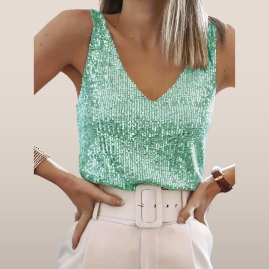Zadie - Sleeveless Sequin Top