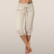 Indie - Capri Trousers with Drawstring Waist