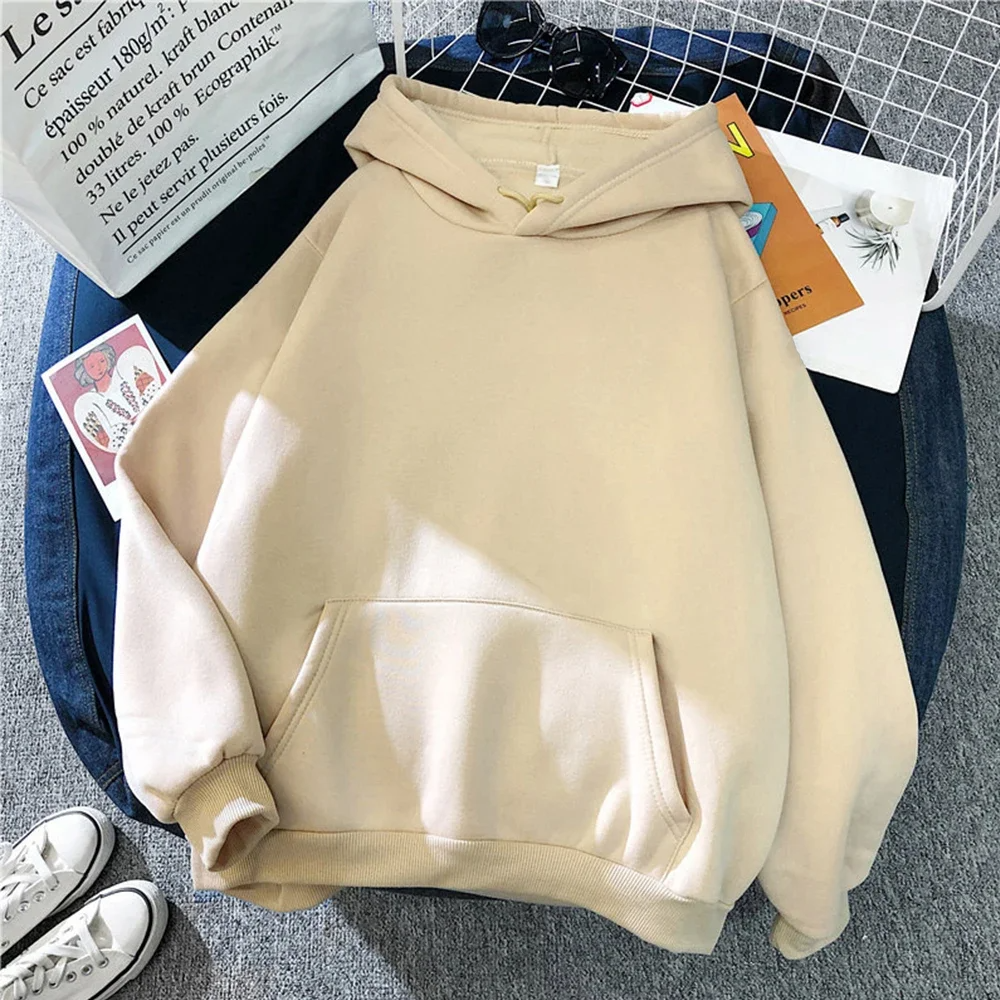 Women's hoodie - Oversized fit - Sweatshirt - Pouch pocket - Ribbed cuffs - Casual style
