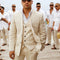 Elegant 3-piece men's suit - chic attire for weddings and summer ceremonies