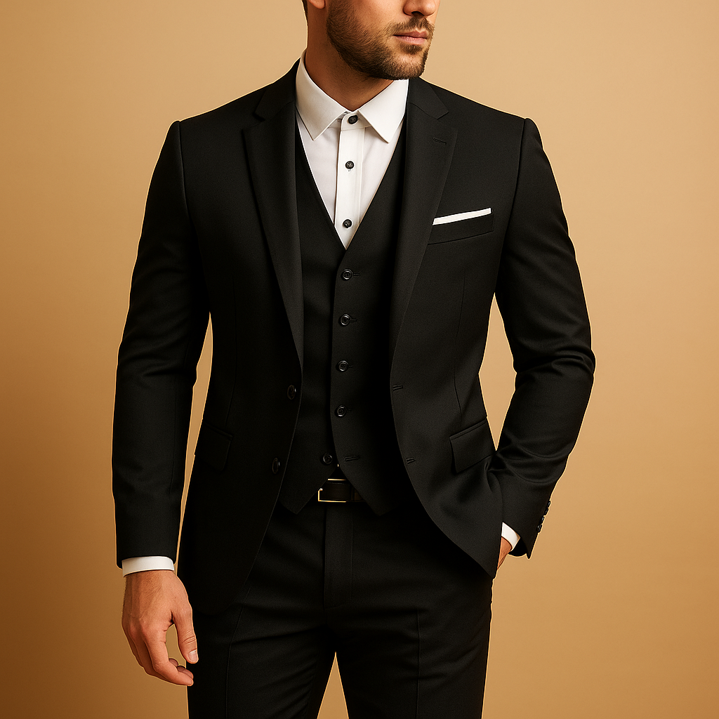 Three-piece slim fit men's suit with blazer and pants | Beaumont