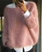 Classic off-shoulder knitted sweater for women