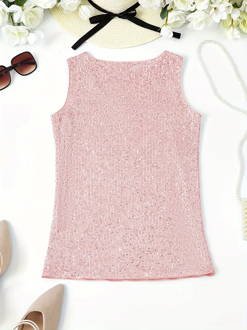 Zadie - Sleeveless Sequin Top