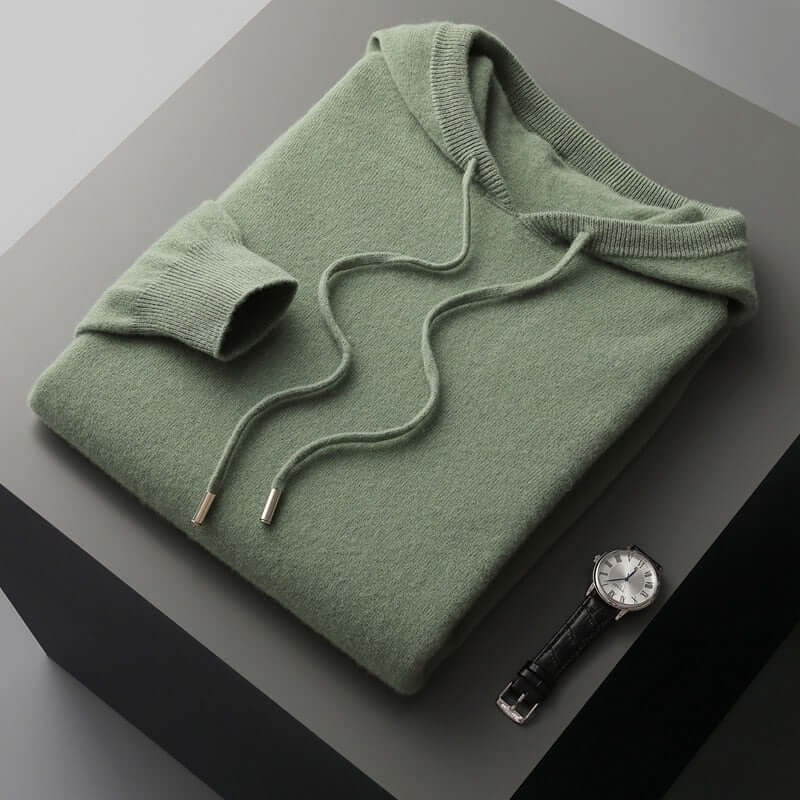 Long Sleeve Knit Hoodie for Men - Image 5