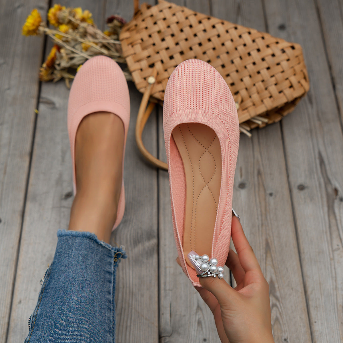 Women's Rachel Ballerinas - Orthopedic Shoes with Arch Support and Non-Slip Sole