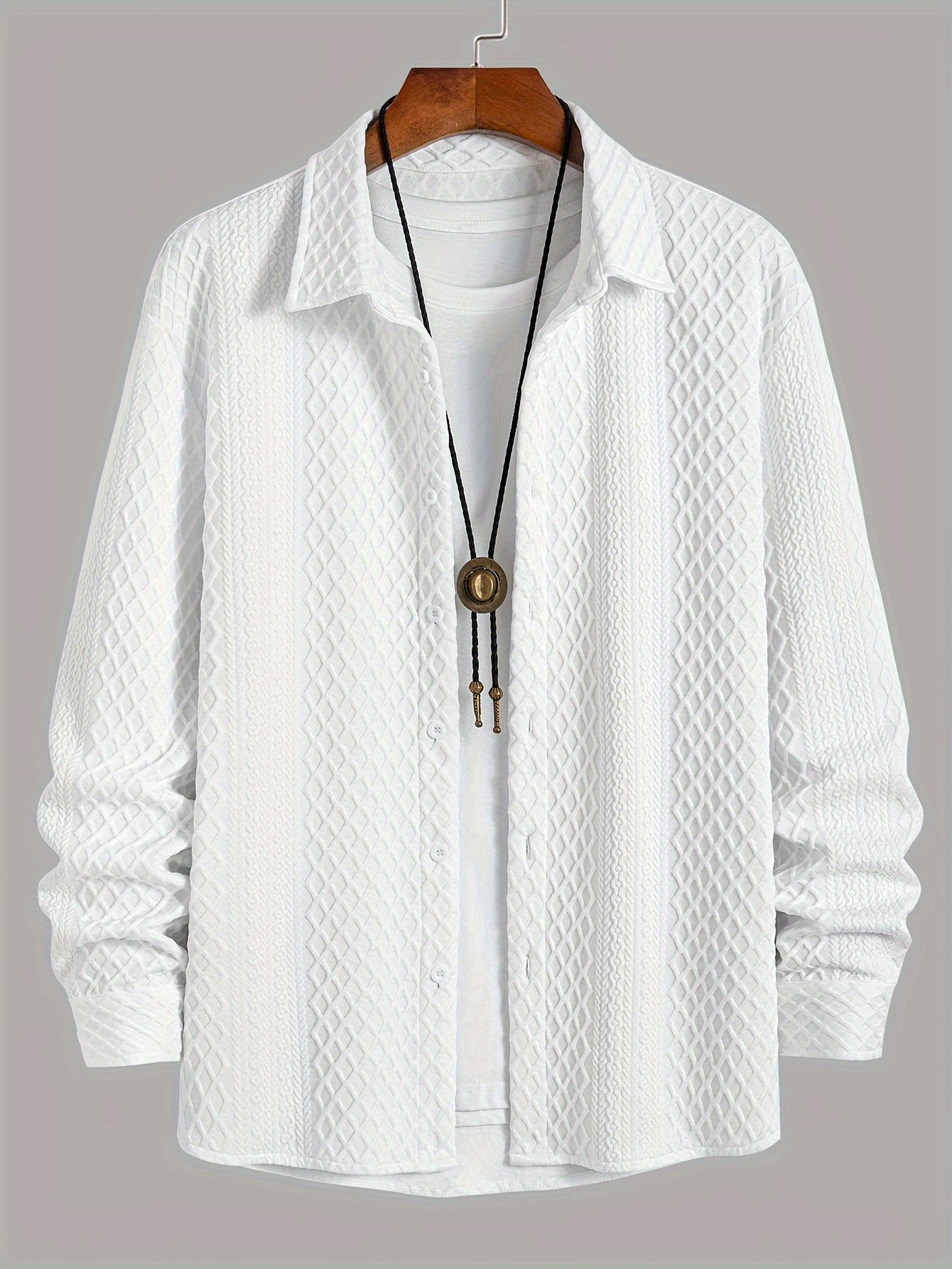 Men's shirt made from stretch jersey - modern comfort with a classic touch