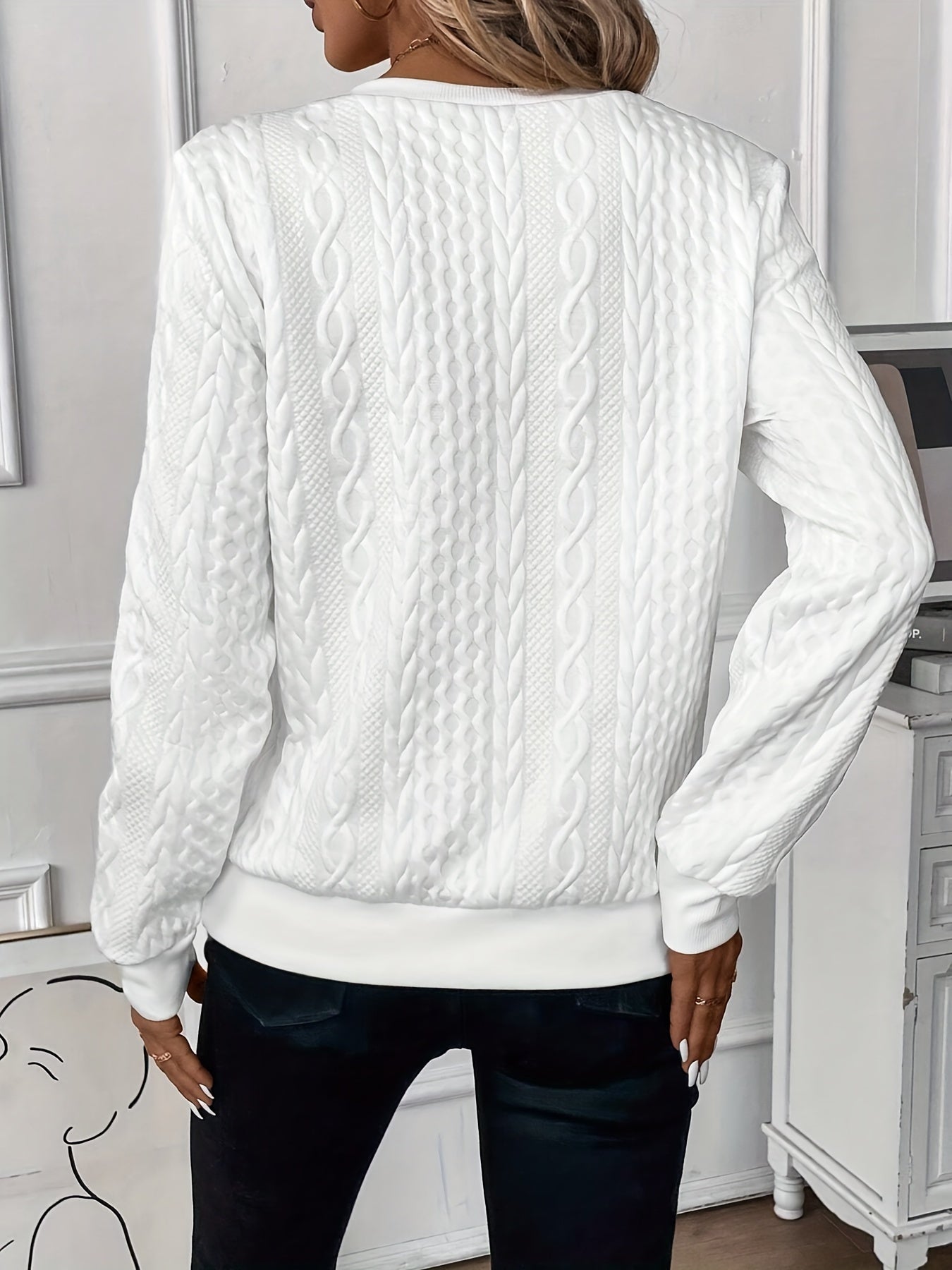 Elegant knitted sweater