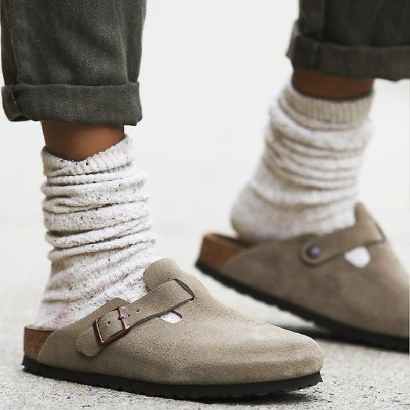 Boston sandal in premium unisex leather