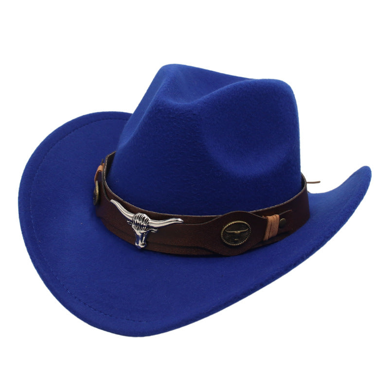 Cowboy Hat | Classic Model | Vegan Leather & Braided Chinstrap | Adjustable Design