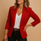 Fitted blazer with long sleeves for women | Annelien