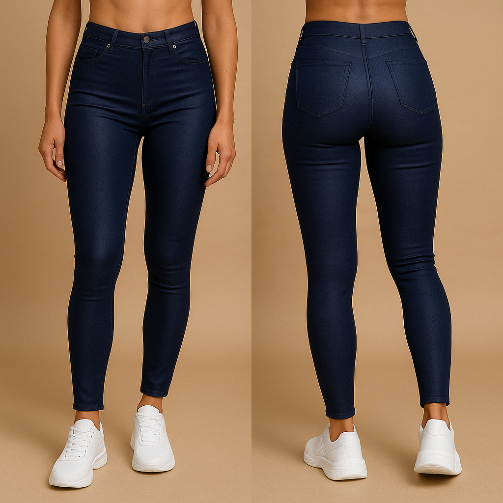 Milou | High-waisted leather pants with a slim fit for women