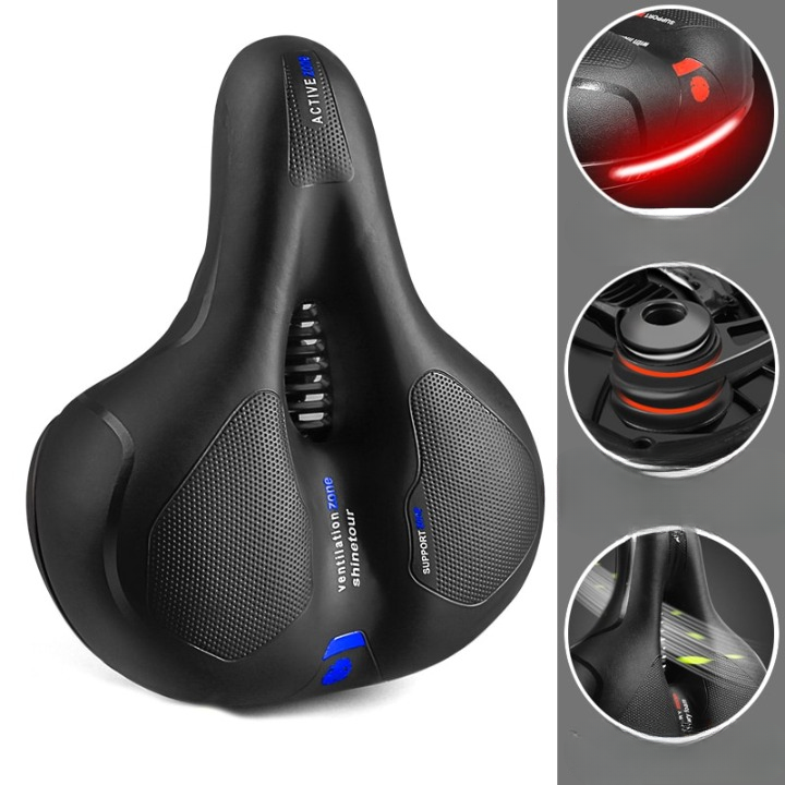 Ergonomic bicycle saddle