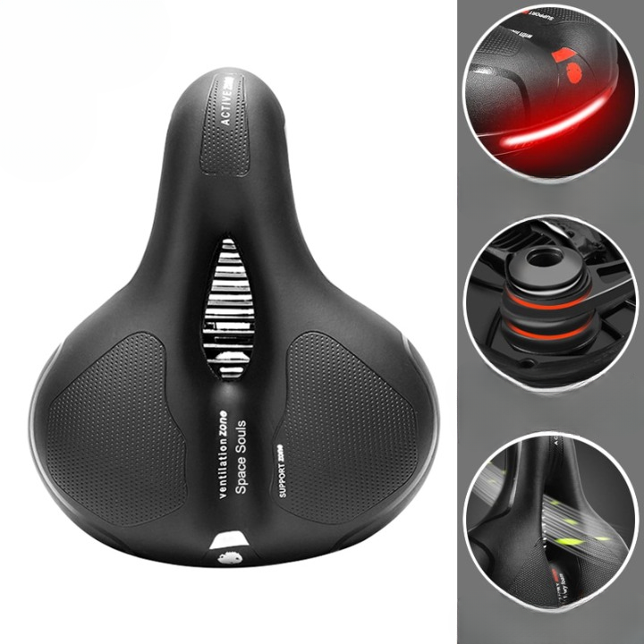 Ergonomic bicycle saddle