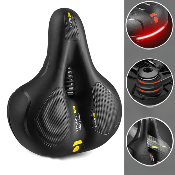 Ergonomic bicycle saddle