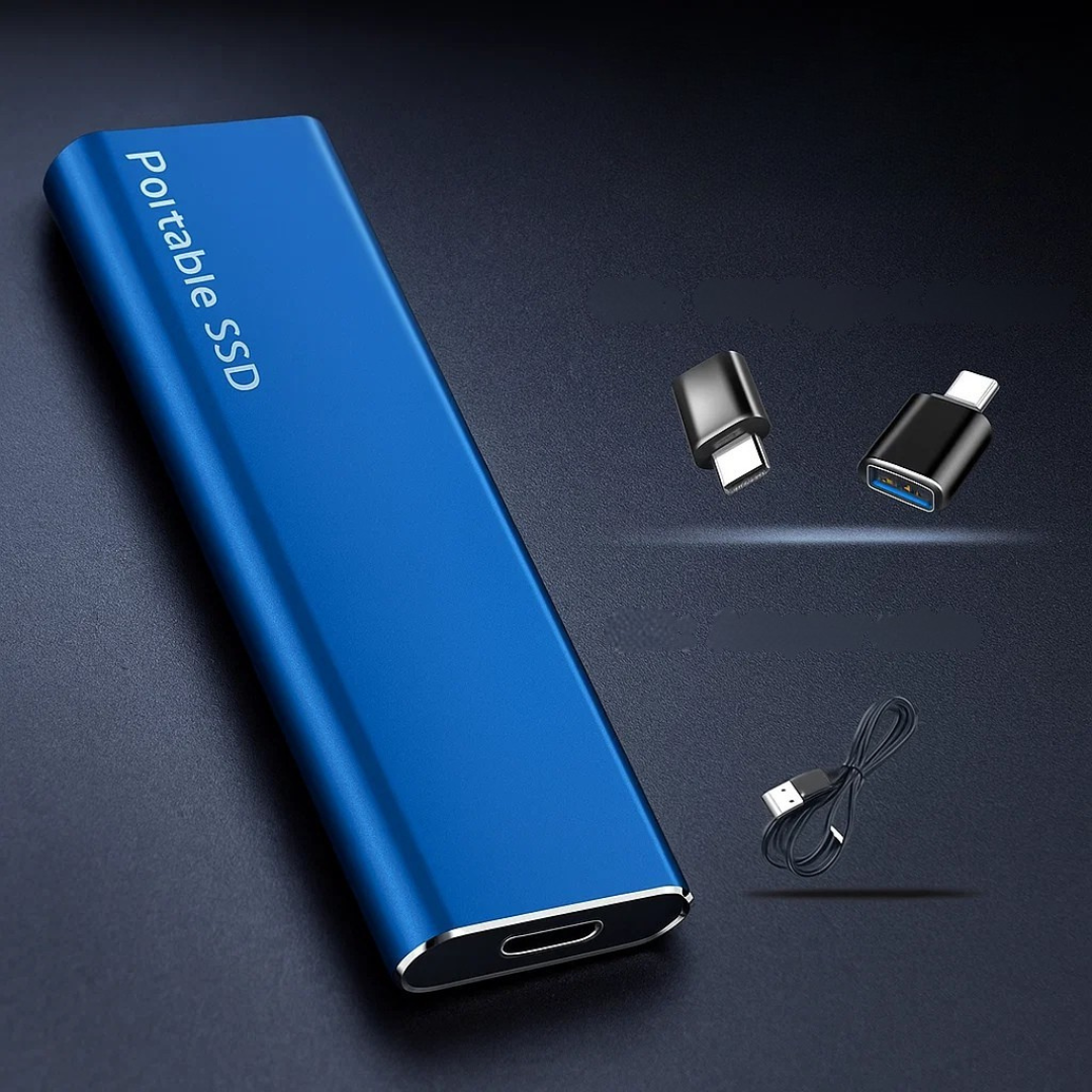 Portable SSD with USB-C fast data transfer