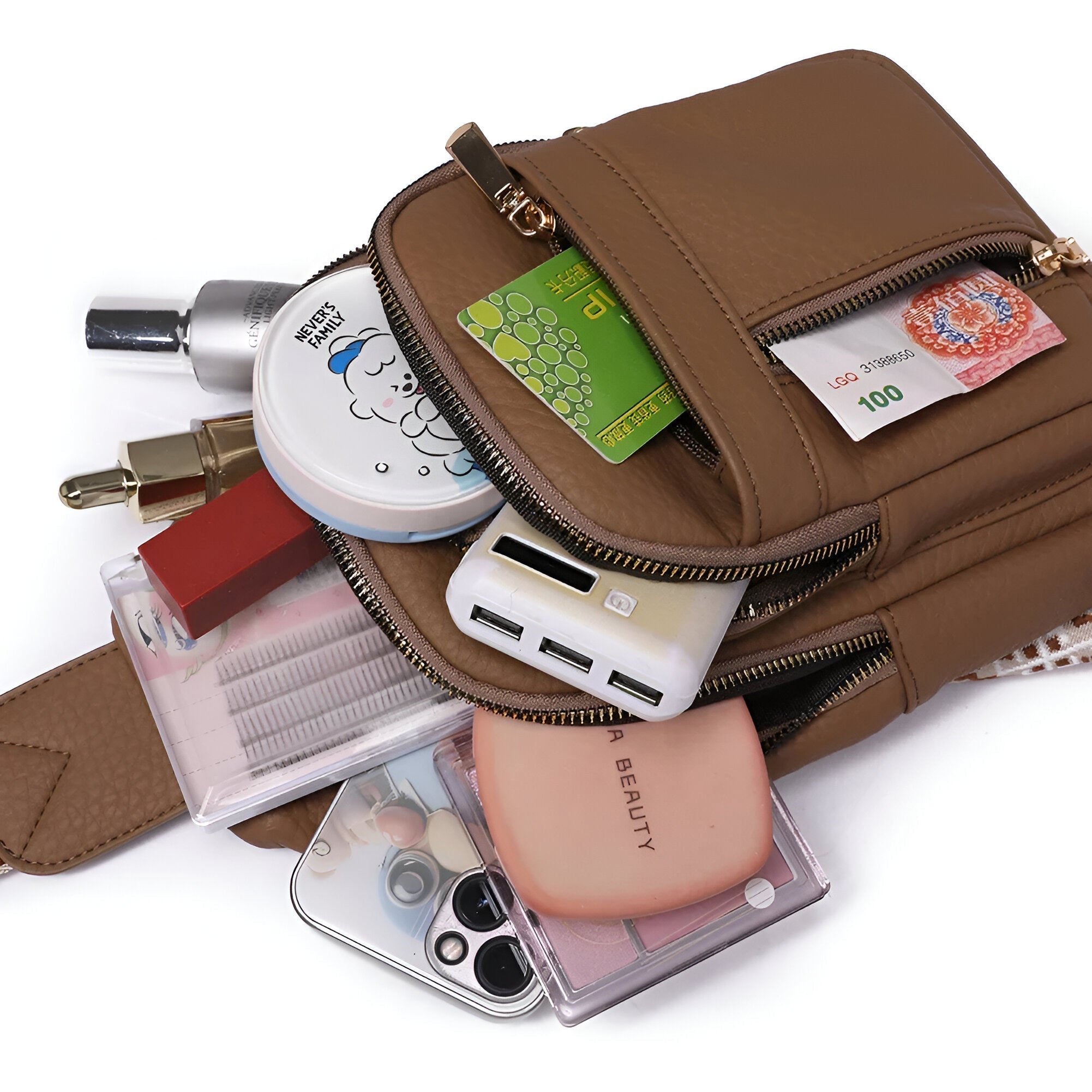 Women's shoulder bag Small Practical with many compartments