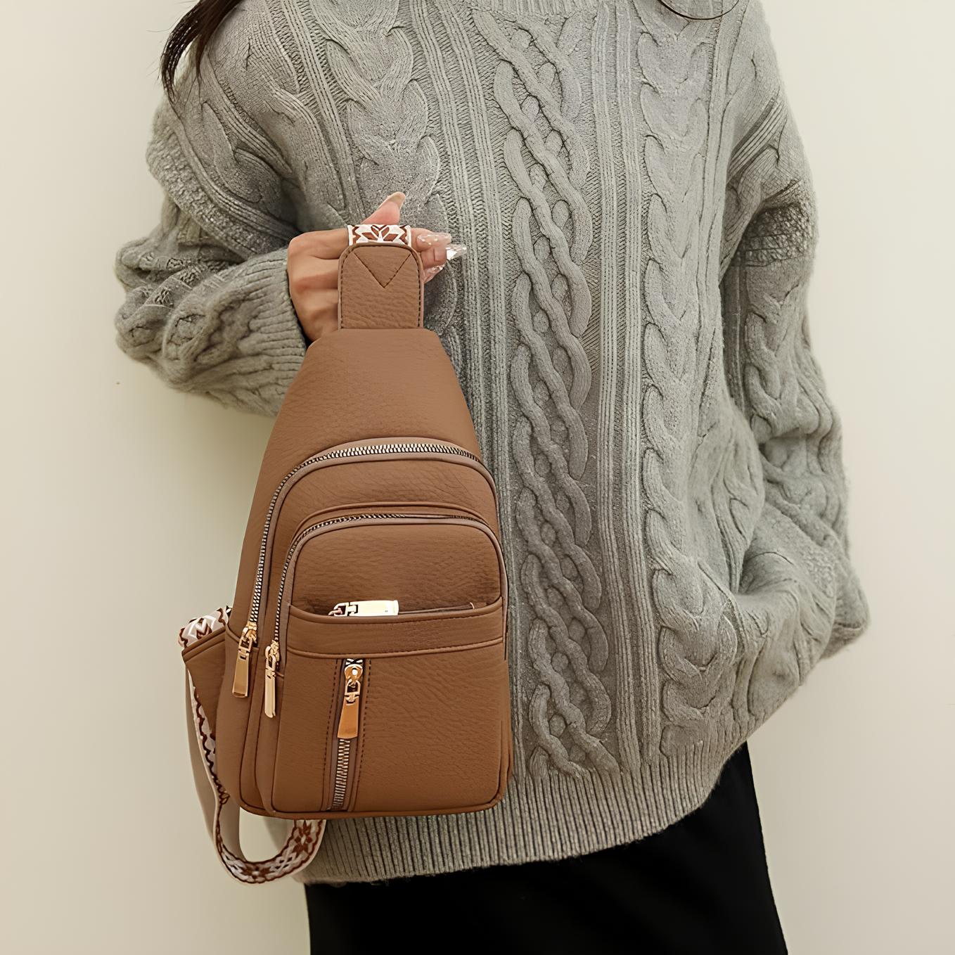 Women's shoulder bag Small Practical with many compartments