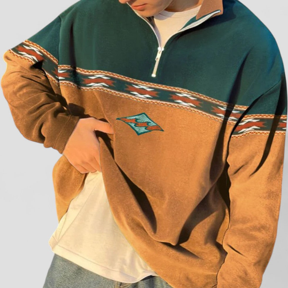 Color Block Pullover Sweater for Men - Image 3