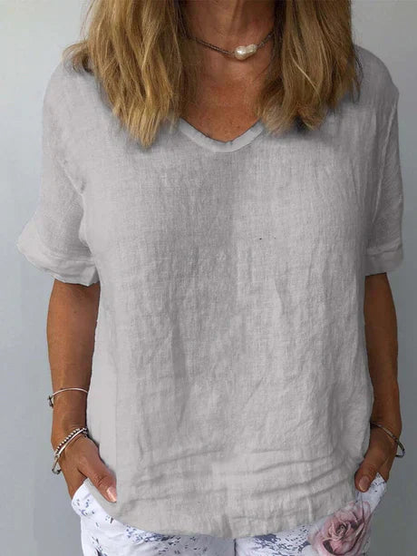 Women's Comfortable V-Neck Summer T-Shirt | Chic